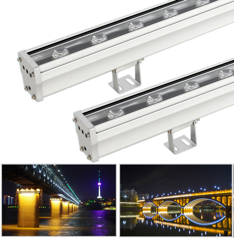 LED-Wandfluterleuchte IP65 wasserdicht – DC24V Vollfarbe – 18 W/24 W/36 W/75 W