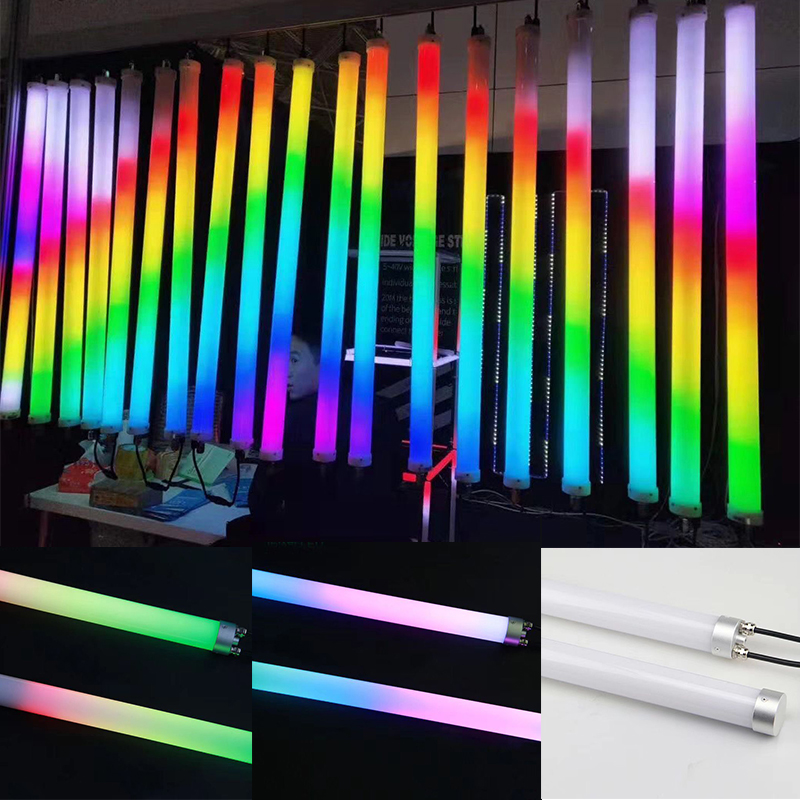 Programmable DMX512 LED Tube Lights 24V 360 Degree Lighting