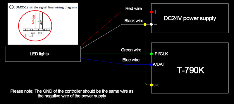 DMX led lamp wiring diagram