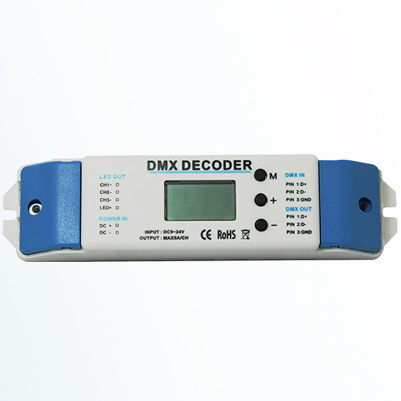 DMX102 DC5V-24V 3kanálový dekodér DMX512 DMX102 DC5V-24V 3kanálový dekodér DMX512