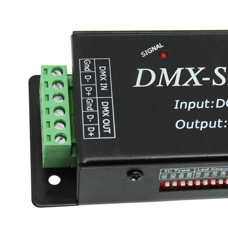 DMX200 DC5-24V DMX-SPI-Decoder, intelligentes LED-Lichtsteuerungssystem DMX200 DC5-24V DMX-SPI-Decoder, intelligentes LED-Lichtsteuerungssystem