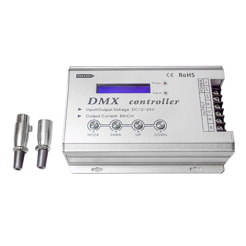 DMX301 4 Kanal mit LCD-Display 12–24 V Niederspannungs-DMX-Controller DMX301 4 Kanal mit LCD-Display 12–24 V Niederspannungs-DMX-Controller