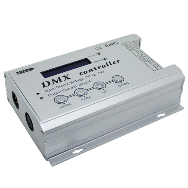 DMX301 4 Kanal mit LCD-Display 12–24 V Niederspannungs-DMX-Controller DMX301 4 Kanal mit LCD-Display 12–24 V Niederspannungs-DMX-Controller