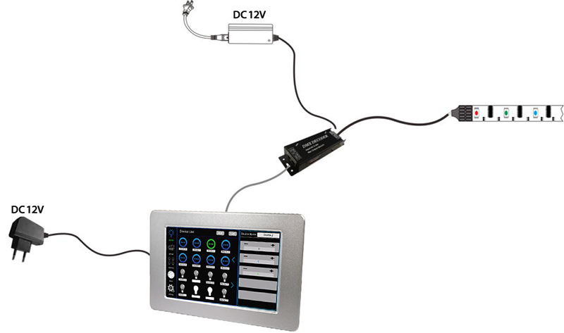Schéma zapojení DMX501