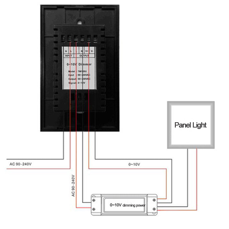 TM06U DC12V-24V1 kanálový nízkonapěťový ovladač stmívání panelu z tvrzeného skla TM06U DC12V-24V1 kanálový nízkonapěťový ovladač stmívání panelu z tvrzeného skla