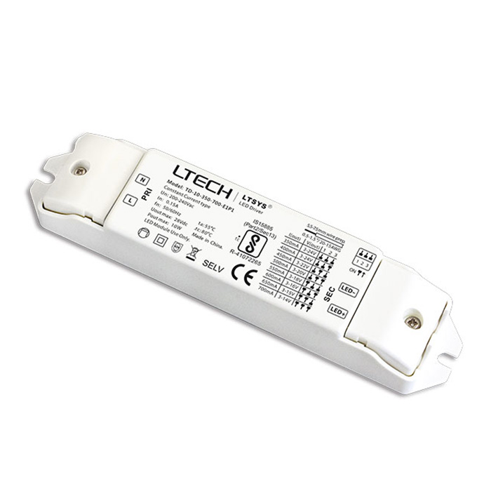 TD-10-350-700-E1P1 10W 350-700mA (200-240Vac) Stmívatelný ovladač