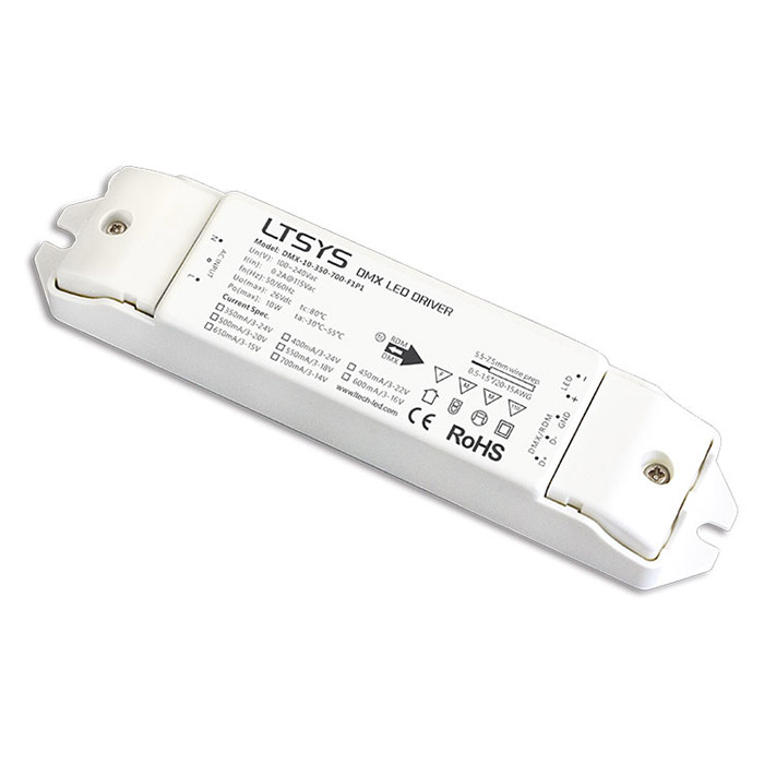 100-240VAC DMX-10-350-700-F1P1 10W 350-700mA CC DMX-Treiber 100-240VAC DMX-10-350-700-F1P1 10W 350-700mA CC DMX-Treiber