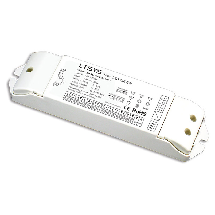 AD-36-200-1200-U1P1 36W 200-1200mA (100-277Vac) ovladač digitálního stmívání LED