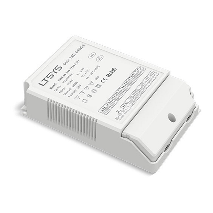 100-240VAC 50W 500-1750mA CC DMX ovladač