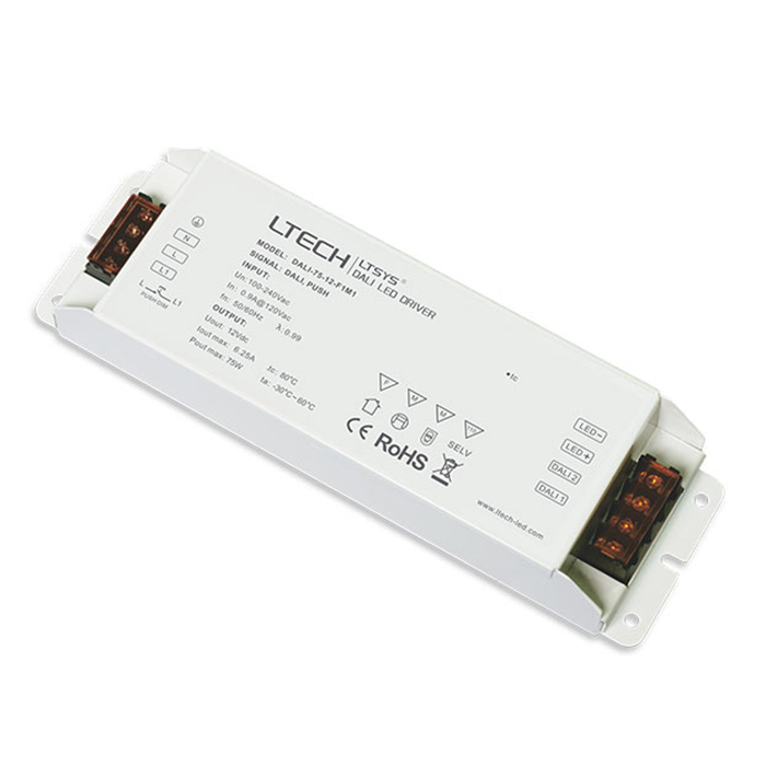 75 W 12 VDC CV DALI-Treiber DALI-75-12-F1M1 (Ersatz durch LM-75-12-G1D2 LED-Treiber)