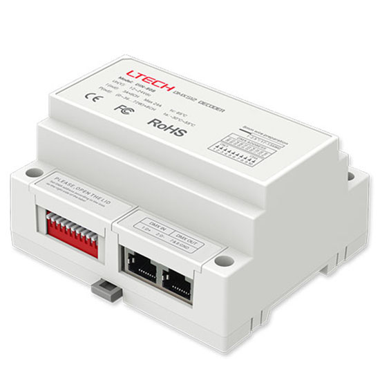 8CH DMX-PWM dekodér DIN-808