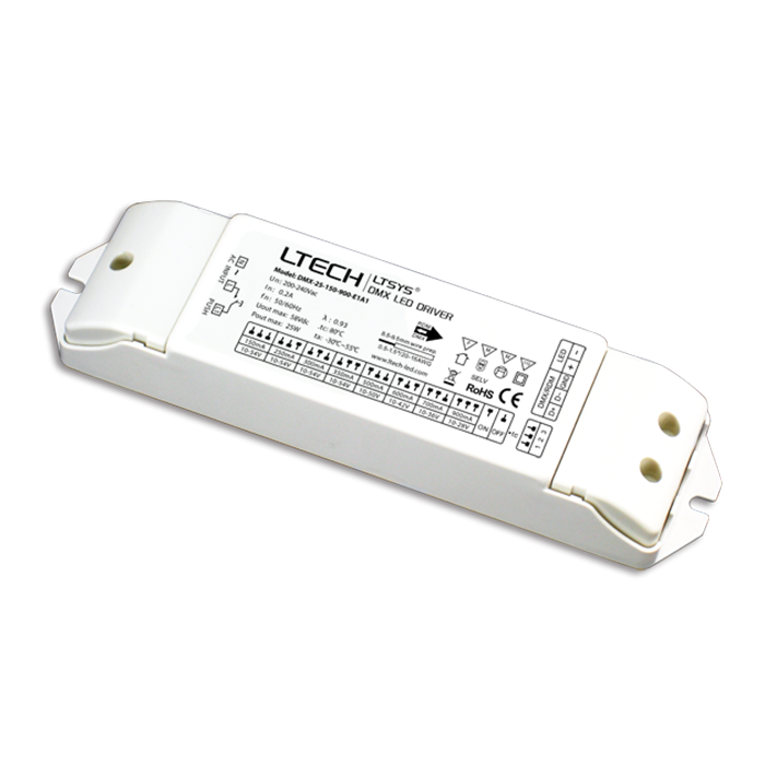 100-240VAC 25W 180-700mA CC DMX ovladač