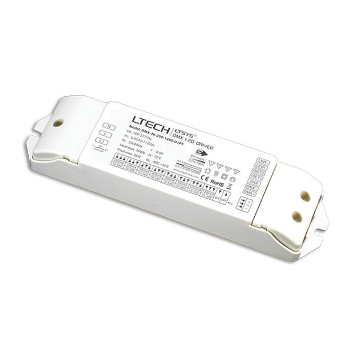 DMX-36-200-1200-U1P1 36W 200-1200mA CC DMX ovladač