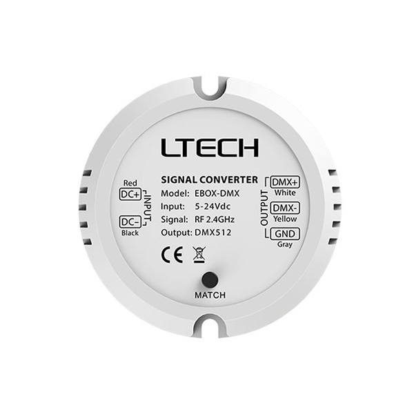 DC5~24V DMX převodník signálu EBOX-DMX