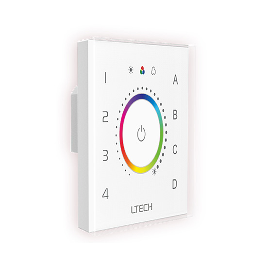 EDT4 DALI RGBW-Touchpanel zur Wandmontage