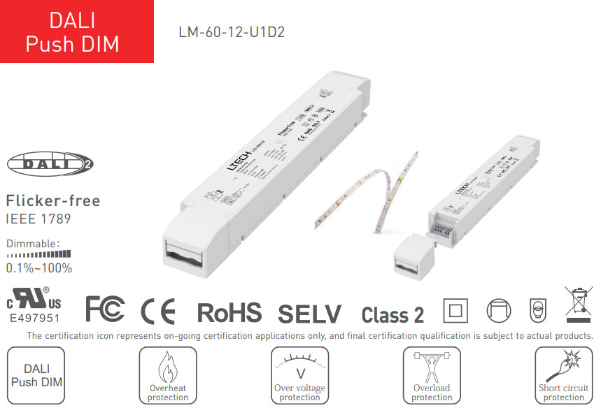 LM-60-12-U1D2 dmx dimmable led driver