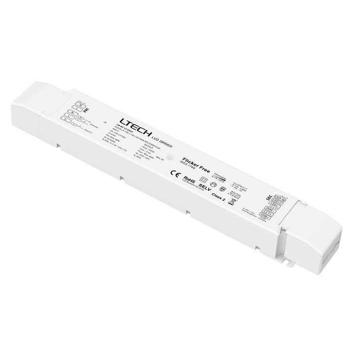 Inteligentní ovladač LED, 75W 24VDC CV 0-10V/1-10V ovladač DIM&CT（200-240Vac）LM-75-24-G2A2