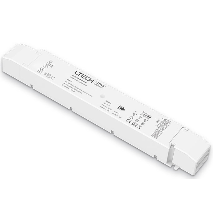 Inteligentní ovladač LED, 75W 12VDC CV DMX ovladač（200-240Vac）LM-75-12-G1M2