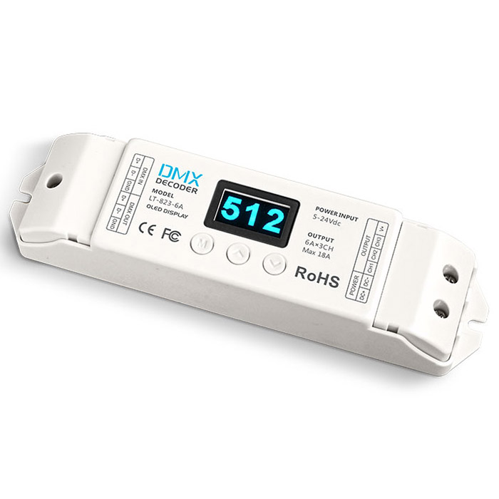 3-Kanal-CV-DMX-Decoder LT-823-6A 3-Kanal-CV-DMX-Decoder LT-823-6A