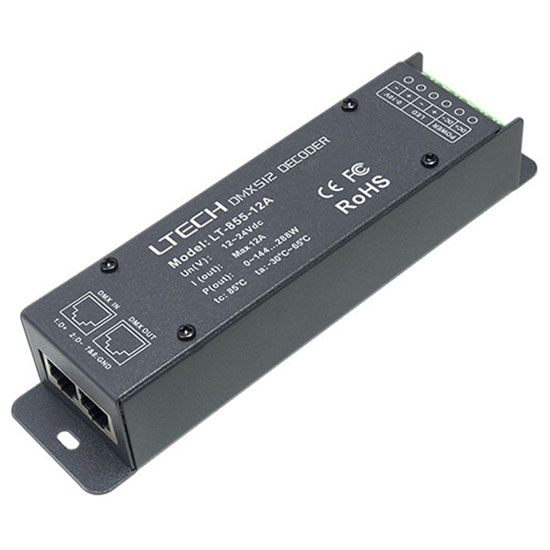 1CH CV DMX dekodér LT-855-12A 1CH CV DMX dekodér LT-855-12A