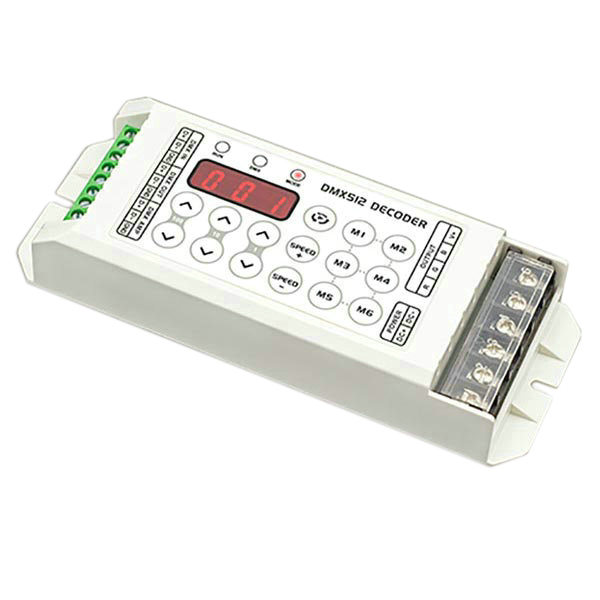 LT-860-8A, 3kanálový DMX CV dekodér, práce s jednobarevnými, dvoubarevnými nebo RGB LED lampami, 5 záruka