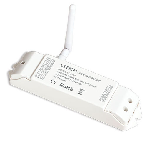 DC5-24V 2.4G bezdrátový DMX512 transceiver LT-870S pro osvětlení LED pásků DC5-24V 2.4G bezdrátový DMX512 transceiver LT-870S pro osvětlení LED pásků