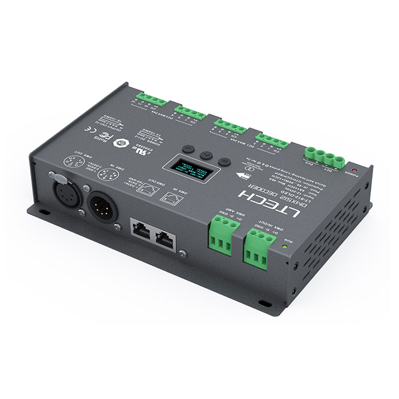 12-Kanal-CV-LED-DMX-Decoder LT-912-OLED