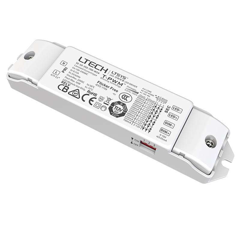 SE-10-350-700-W1A 10W 350-700mA (100-240Vac) 4v1 LED inteligentní ovladač
