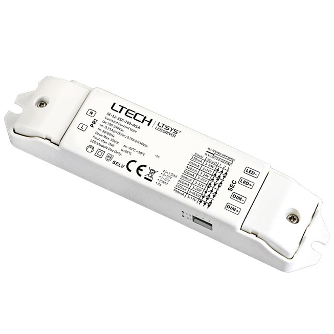 Inteligentní ovladač LED, 12W 350-700mA (100-240Vac) 4v1, SE-12-350-700-W1A