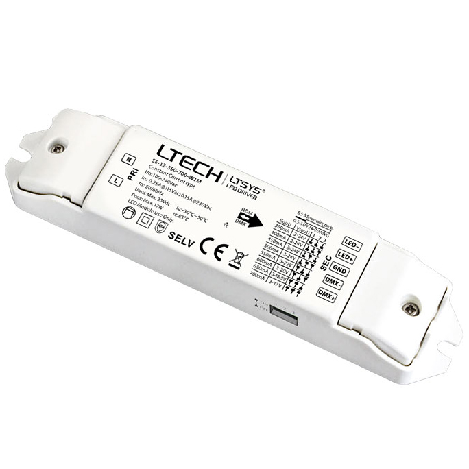 12W 350-700mA (100-240Vac) 4v 1LED inteligentní ovladač SE-12-350-700-W1M
