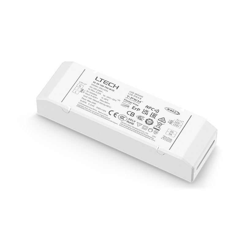 SE-20-100-700-W1D 20 W 100 bis 700 mA NFC-LED-CC-DT6-DALI-Treiber