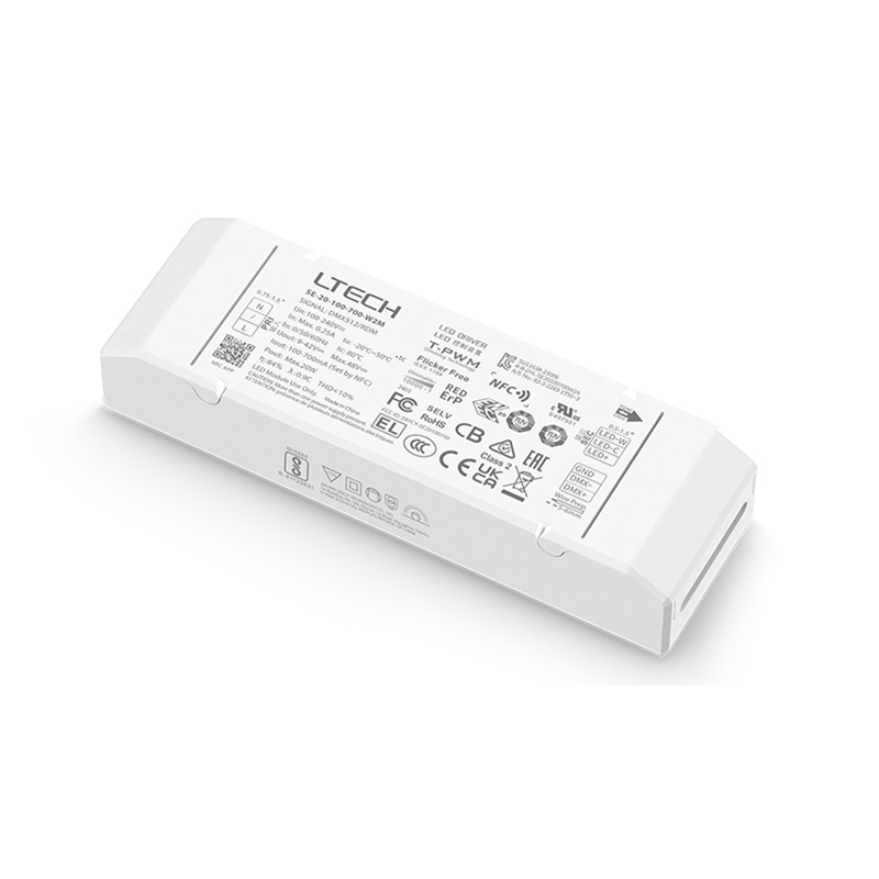 SE-20-100-700-W2M DMX NFC 100 bis 700 mA CC Dimmbarer LED-Lichttreiber