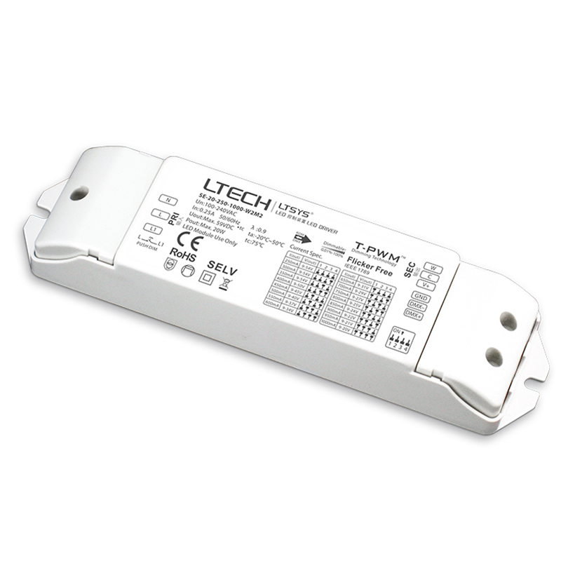 SE-20-250-1000-W2M2 20W 250-1000mA Inteligentní ovladač CT