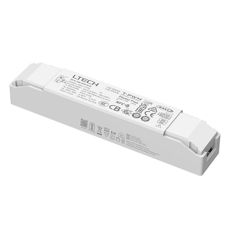 SE-6-350-700-G1D 350 až 700 mA CC DALI-2 DT6 stmívatelný LED ovladač SE-6-350-700-G1D 350 až 700 mA CC DALI-2 DT6 stmívatelný LED ovladač