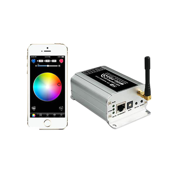 WIFI-103,4, 3A*12CH 104A Max, High-End-Controller-Verbindung direkt oder über Router, flexible Steuerung von SC-, CT- und RGB-LED-Beleuchtungskörpern, (ersetzt durch WiFi-XNUMX)