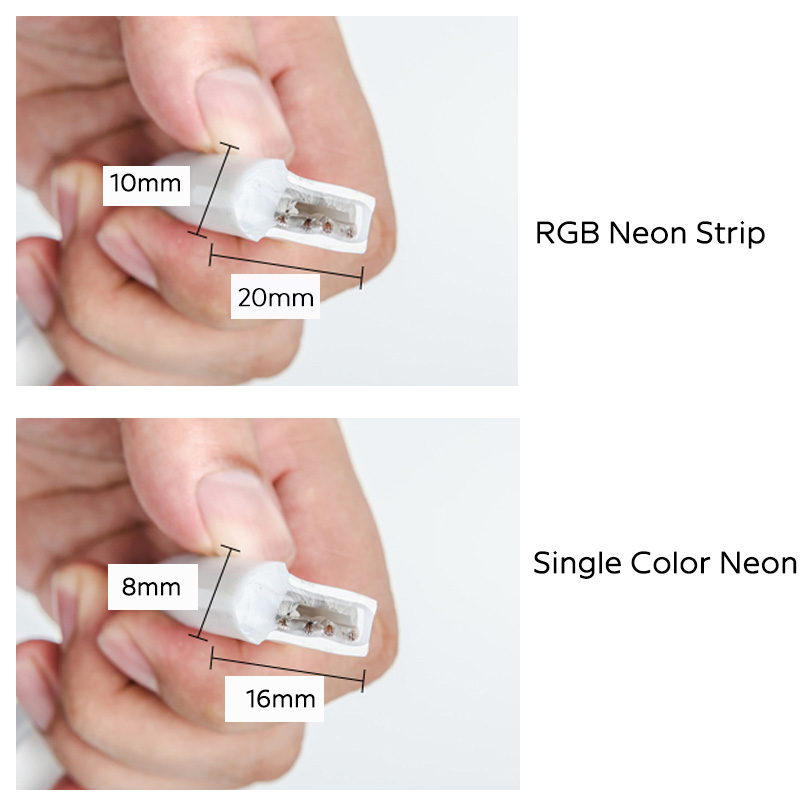 AC110V/220V Vysoce kvalitní jednobarevné RGB LED diody měnící barvu neonové flexibilní trubice pro osvětlení okrajů Osvětlení kolejí AC110V/220V Vysoce kvalitní jednobarevné RGB LED diody měnící barvu neonové flexibilní trubice pro osvětlení okrajů Osvětlení kolejí