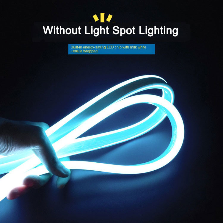 220V LED Strip Light Neon Lamp Flexible RGB Waterproof Rope Lights EU Adapter 5 