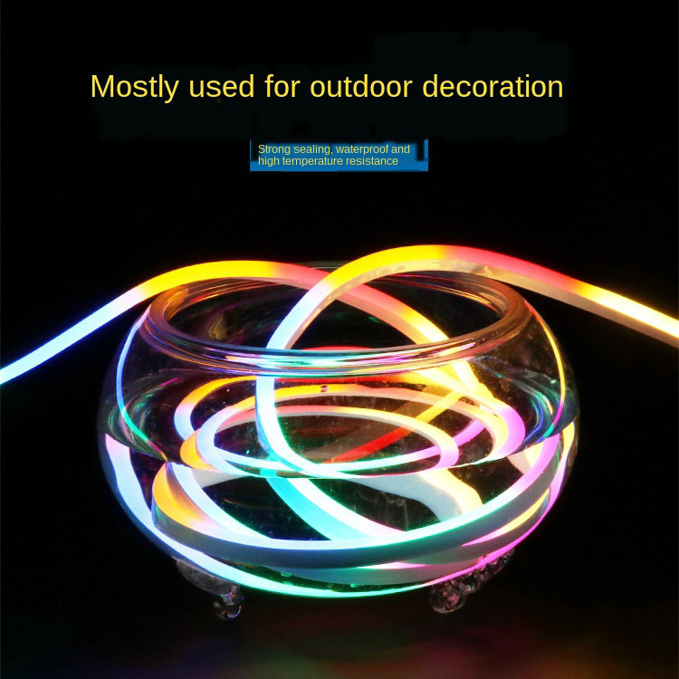 50m 110V Led Neon Rope Light Multi Color Flexible 80/m Led Strip Light Outdoor 