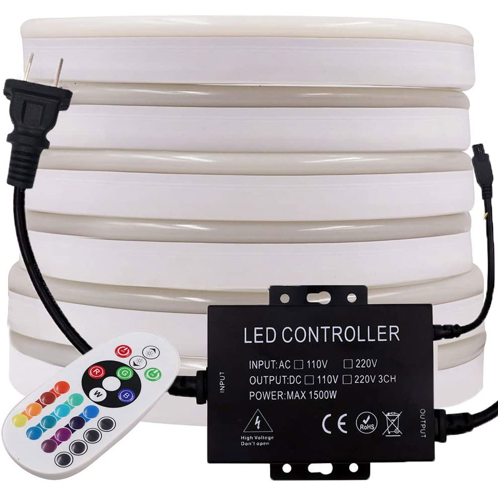 AC110V/220V Vysoce kvalitní jednobarevné RGB LED diody měnící barvu neonové flexibilní trubice pro osvětlení okrajů Osvětlení kolejí AC110V/220V Vysoce kvalitní jednobarevné RGB LED diody měnící barvu neonové flexibilní trubice pro osvětlení okrajů Osvětlení kolejí