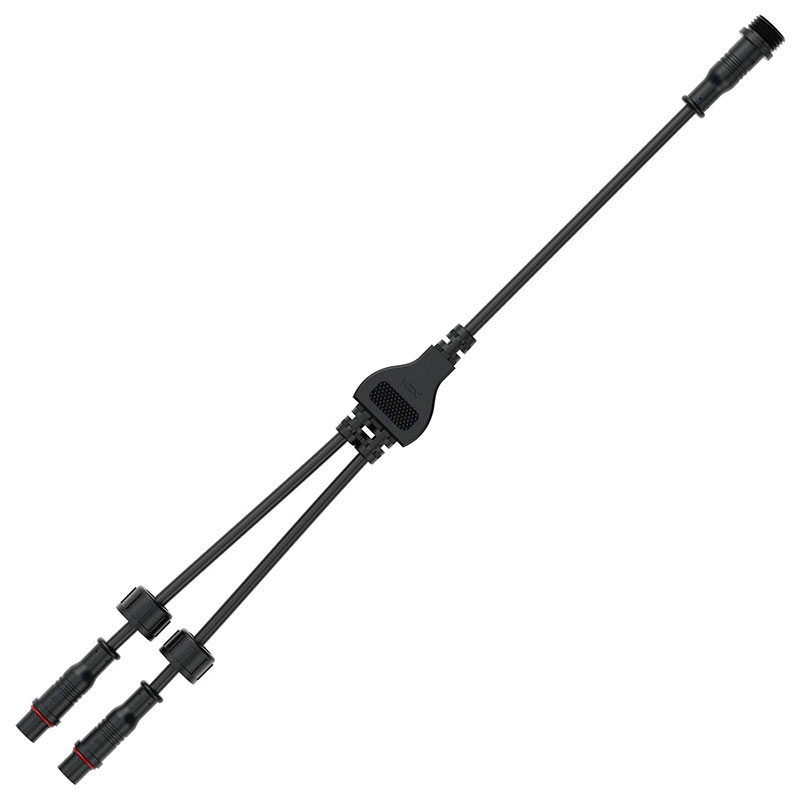 Kleiner 2/3/4/5-poliger wasserdichter 1-zu-2-Y-Splitter-Kabelstecker
