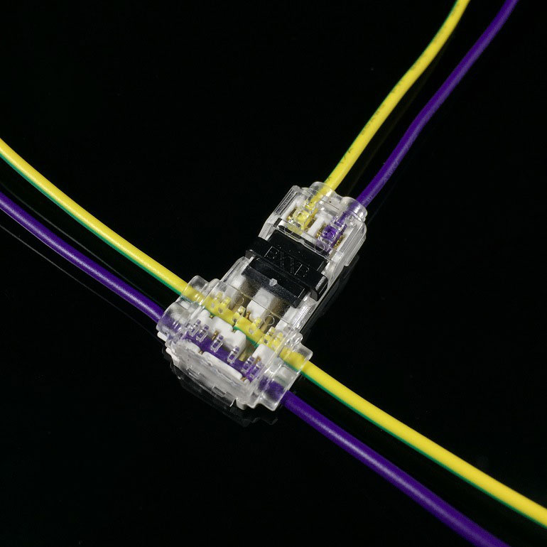 T-Type 3 Way Wire Splice Connectors For 2 Wires