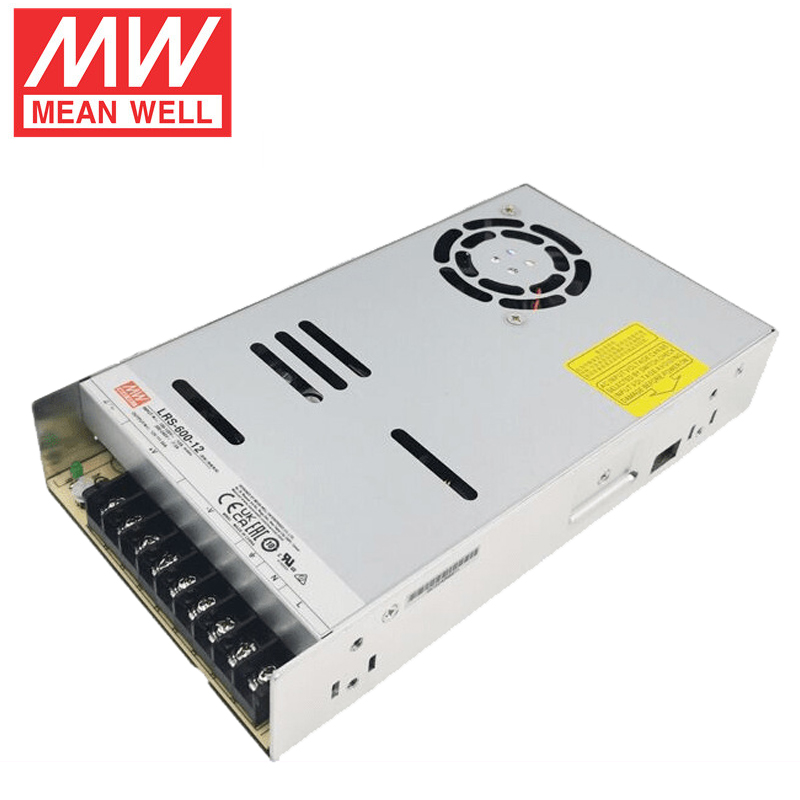 LRS-600-12 Meanwell 12V-Netzteil mit Lüfter
