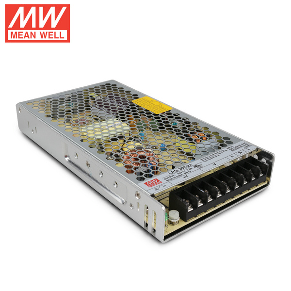 Mean Well LRS-200-24 DC24V 200Watt 8.3A Certifikace UL AC110-220V spínaný napájecí zdroj pro osvětlení LED pásků Mean Well LRS-200-24 DC24V 200Watt 8.3A Certifikace UL AC110-220V spínaný napájecí zdroj pro osvětlení LED pásků