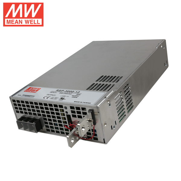 Mean Well RSP-3000-12 DC12V 3000Watt 250A Certifikace UL AC180~265V spínaný napájecí zdroj pro osvětlení LED pásků