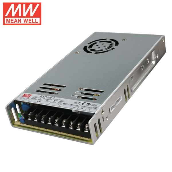 Mean Well RSP-320-5 DC5V 320Watt 64A Certifikace UL AC110-240V spínaný napájecí zdroj pro osvětlení LED pásků