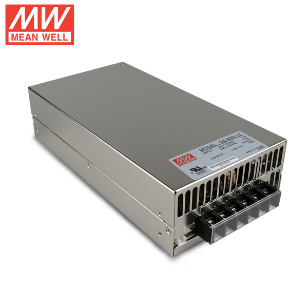 Střední studna SE-600-12 DC12V 600Watt 50A Certifikace UL AC110-220V spínaný napájecí zdroj pro osvětlení LED pásků Střední studna SE-600-12 DC12V 600Watt 50A Certifikace UL AC110-220V spínaný napájecí zdroj pro osvětlení LED pásků