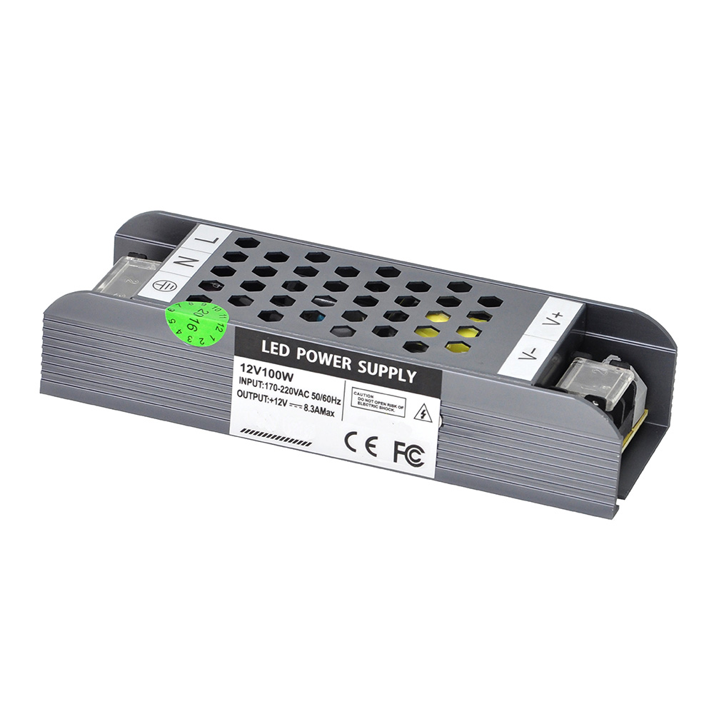 DC12V 100W 8.3A LED Ultra Slim Schaltnetzteil für die Wandfluterleuchte, Weihnachtsdekoration