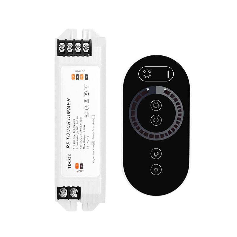 6 Tasten zum Berühren des Controllers, LED-Dimmer, Einzelausgang. Für LED-Lichtleisten für Autos