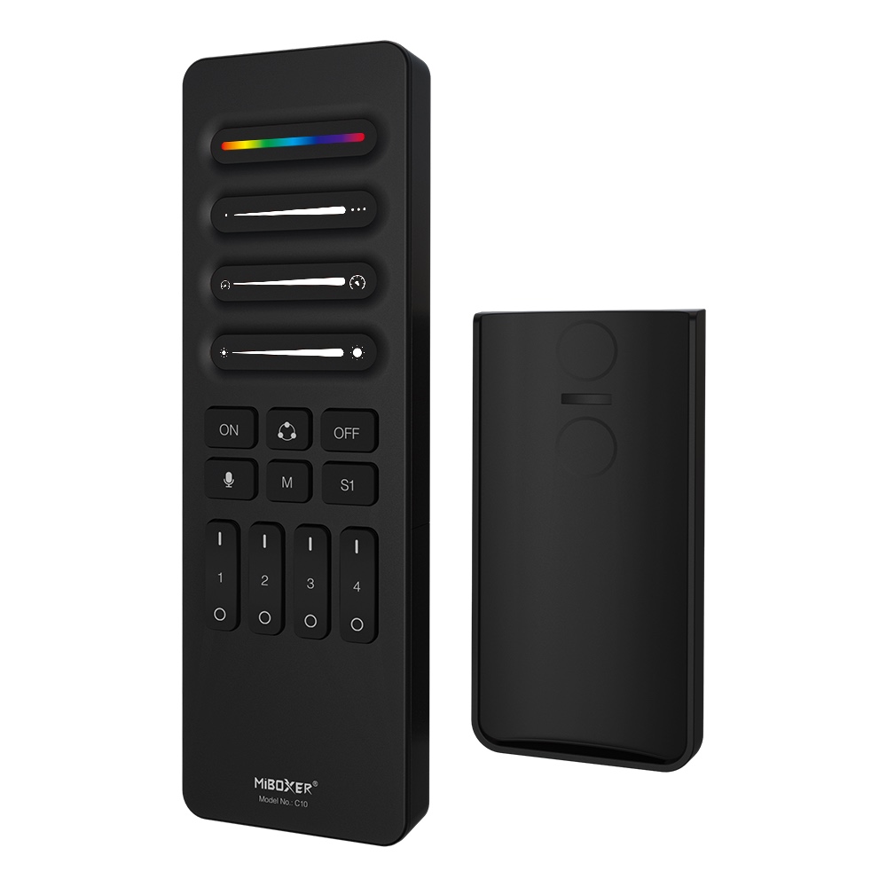 C10 4-Channel 2.4G RF Remote for Addressable SPI LED Strips C10 4-Channel 2.4G RF Remote for Addressable SPI LED Strips