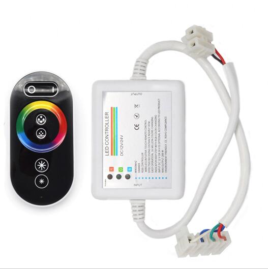 DC12-24V 18A RF Remote Touch RGB LED-Controller, Touch-Dimmer für LED-Streifenlicht für die Decke